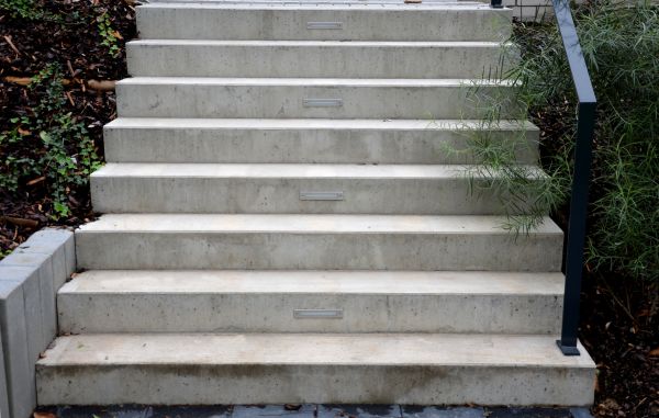 Poured Step Installation in Truckee