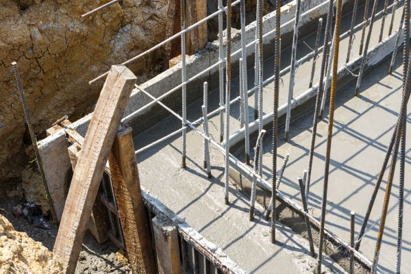 Concrete Footing Pouring in Truckee
