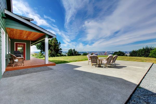 Backyard Concrete Paving in Truckee