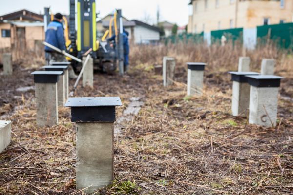 Concrete Piling Installation in Truckee