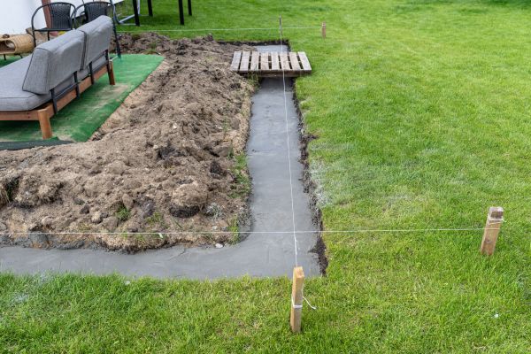 Cement Footer Installation in Truckee